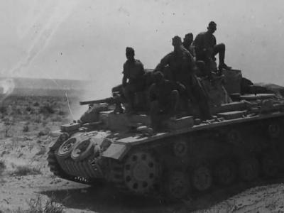 Panzer III tank of the Deutsches Afrikakorps DAK