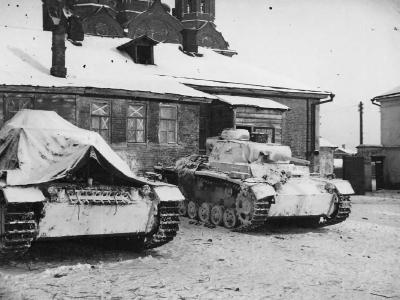 Panzer III tanks Russia winter