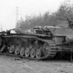 KO German Panzer IV ausf H Liege Belgium 1944
