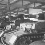 Panzer IV ausf B and Panzer II tanks