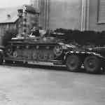 Panzer IV Ausf C on Sd.Ah.116 low loader trailer
