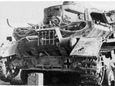 Rear of the Panzer IV Ausf E