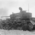 Panzer IV in action Monte Cassino Italy