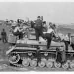 Panzer IV tanks during field exercises
