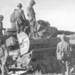 knocked out Panzer IV tank 61