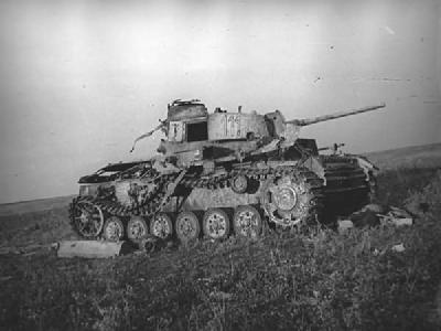 Panzer III tank turret number 111 Destroyed 24