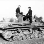 Panzer III ausf D with soldiers Poland 1939 2
