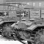 Panzerbefehlswagen III command vehicles rear view
