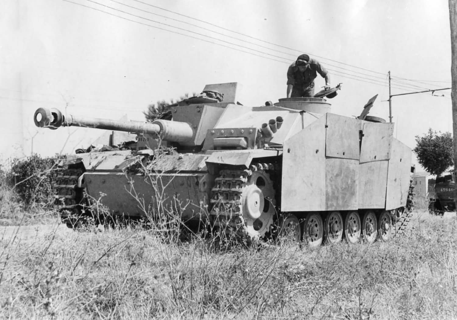 Captured StuG 40 Ausf G in Italy