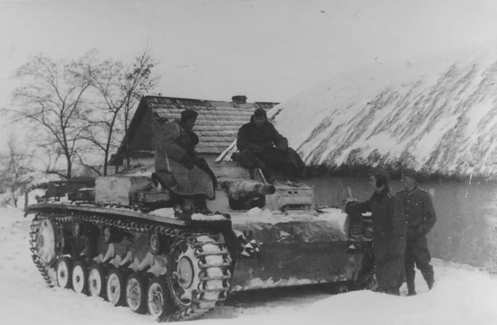 Sturmgeschutz III in winter