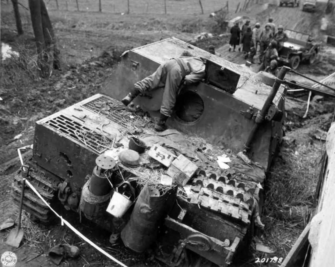 Sturmtiger 250327 of the Sturm-Mörser-Batterie 1001, Oberembt Germany 1945