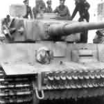 Tiger Offiziere bei Inspektion Panzer VI Tiger I