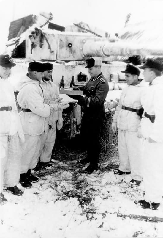 Whitewashed Tiger I 134 from Schwere Panzer Abteilung 505