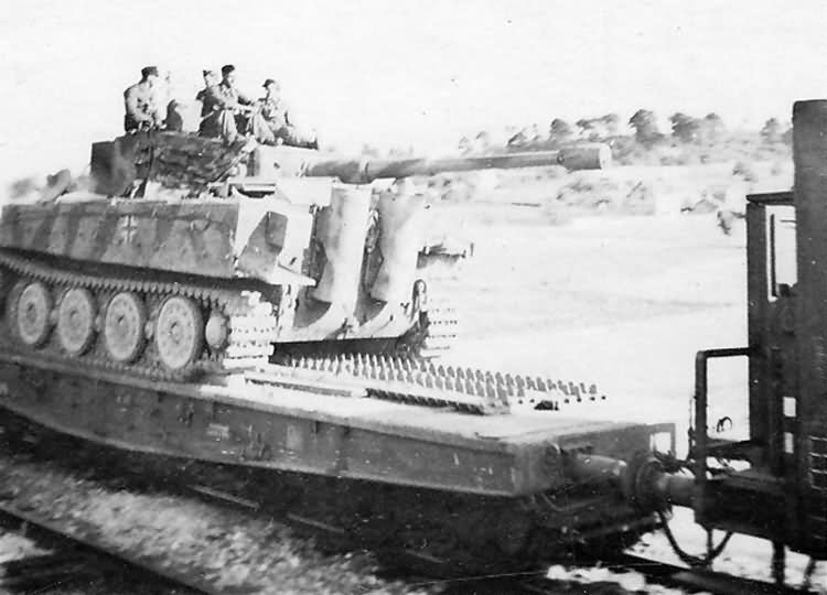 Tiger tank of the schwere panzer abteilung 503. France 1944 rear