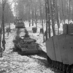 Panzer IV tanks and Panzer VI Tiger S33 of the Das Reich Division