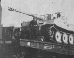 Tiger Ausf. H1 of 8./SS-Panzerregiment 2 Das Reich, tank number 800 rail transport 1943