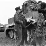 Tiger 224 of schwere Panzer Abteilung 503, Normandy. Tank with zimmerit