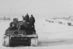 German Tiger tank of the 2/Schwere Panzer Abteilung 502. Eastern Front winter