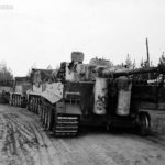 Tiger tank „321” of the sPzAbt 502 being towed by FAMO