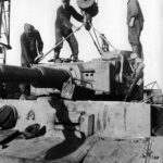 Crew of s.Pz.Abt. 503 removes the turret from Tiger tank „322” 2