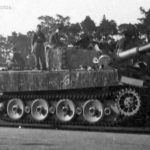 Tiger from Schwere Panzer-Abteilung 509 has been loaded onto a rail car for transport