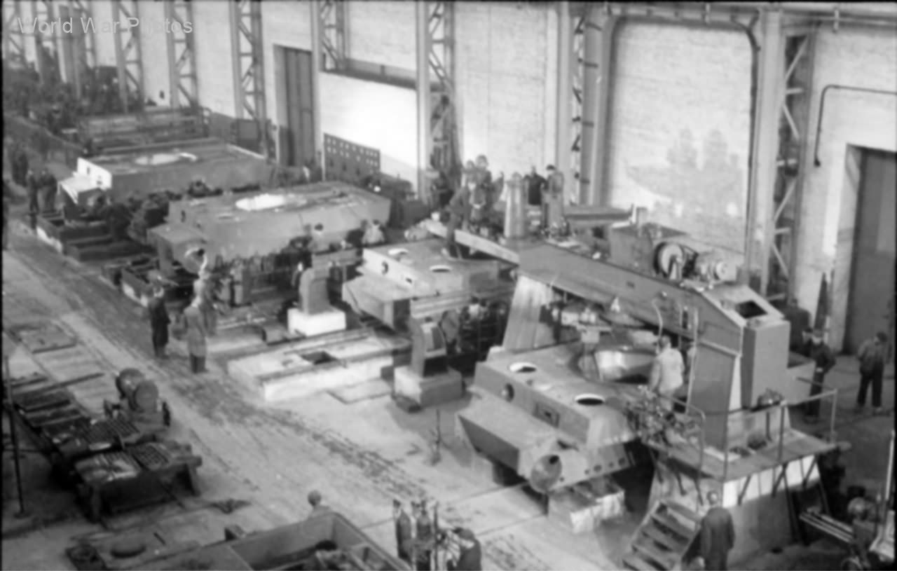 Assembly line at the Henschel factory 10