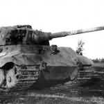 Captured King Tiger tank of the Schwere Panzer-Abteilung 501. Tank number 502. Poland Staszow August 1944