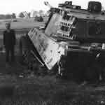 King Tiger tank of the schwere Panzer Abteilung 503. Třeboň Czechoslovakia rear view