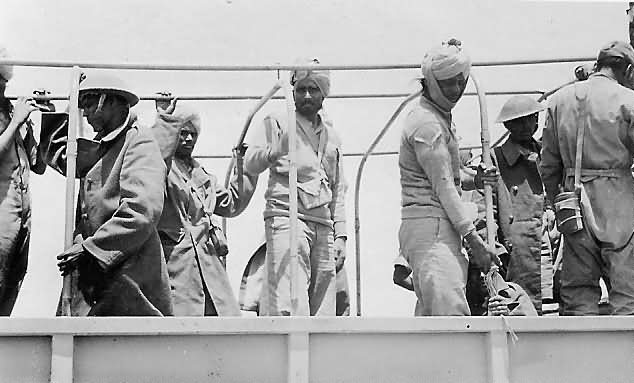 British indian and sikh colonial pow in afrika korps truck