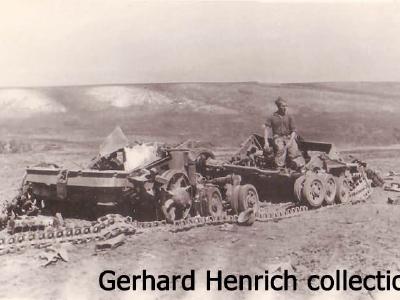Blown up StuG III Eastern Front