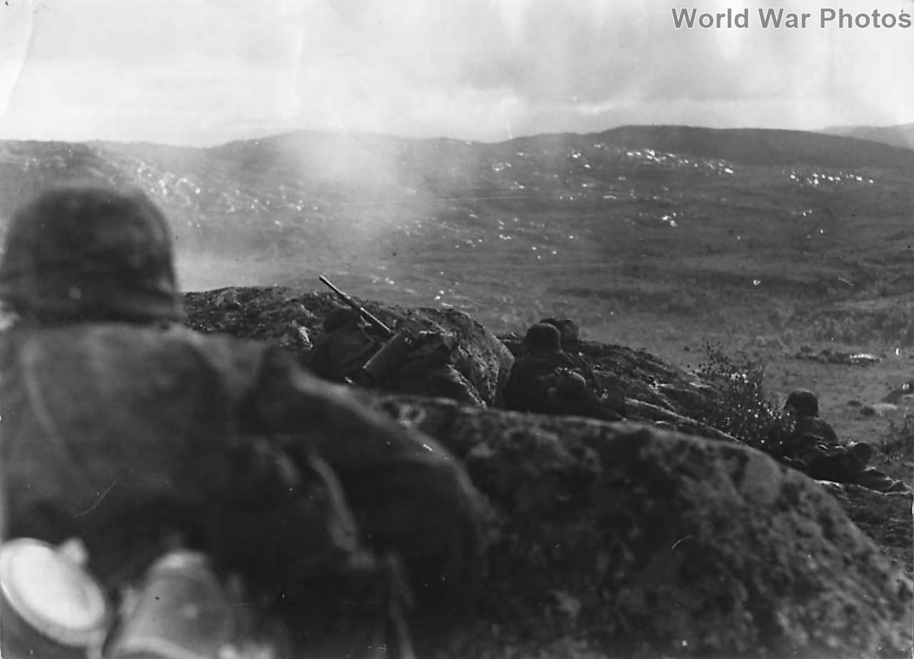 6th SS Mountain Division Nord troops advance on Murmansk 1941