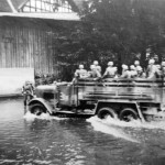 Henschel 33 fording a river