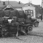 Henschel 33 wehrmacht truck and T 26 tank Russia