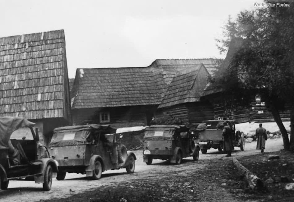 Wehrmacht cars in Poland