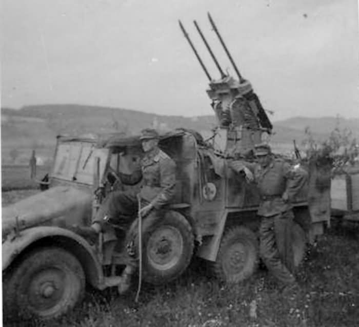 Krupp protze L 2 H 143 with a triple AA gun