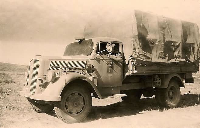 Afrika Korps Unit Marked Opel Blitz Truck
