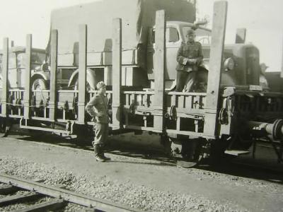 Opel Blitz 3 tonner on rail car