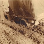 German trucks in mud