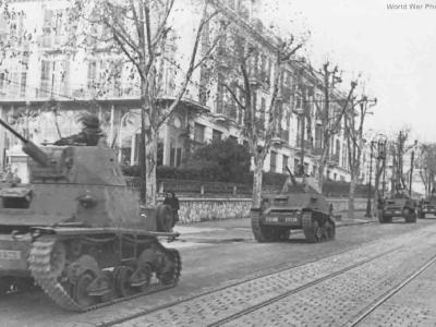 L6/40 tanks Nicea 1943