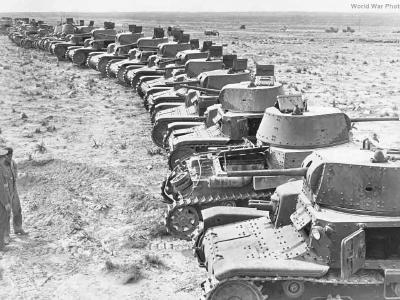 Captured M13/40 tanks