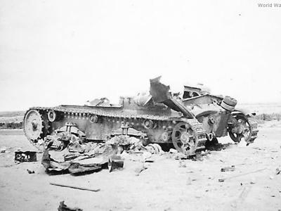 Destroyed M13/40 2