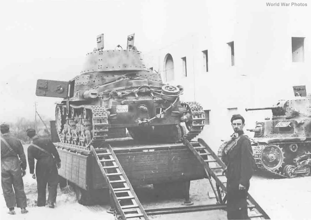 M13/40 loaded in the bed of the truck