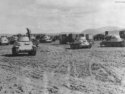 US Crews salvage Fiat-Ansaldo M13/40 Tunisia