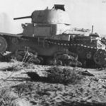 Abandoned Italian M13/40 in Egypt ’42
