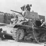 Abandoned M14/41 of 131st Armoured Division Centauro 1943