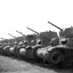 M13/40 tanks lined up