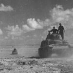 Sandbagged M13/40 Libia