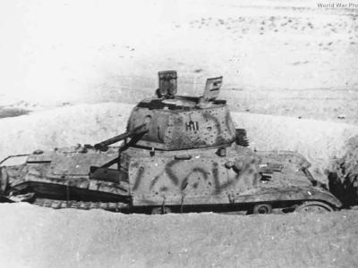 Carro Armato M14/41 dug out