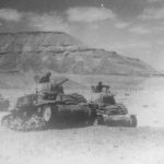 Sandbagged M14/41 Tunisia