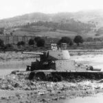 M15/42 tank fording the river